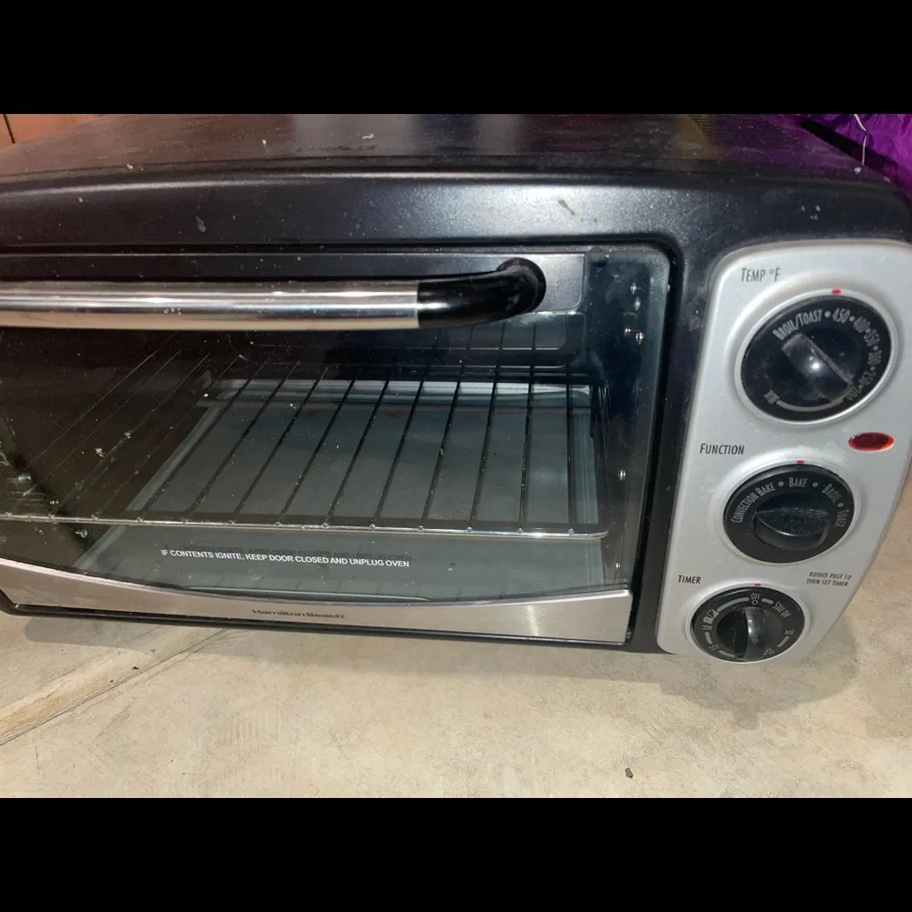 Hamilton beach Food Toaster conventional heater please read